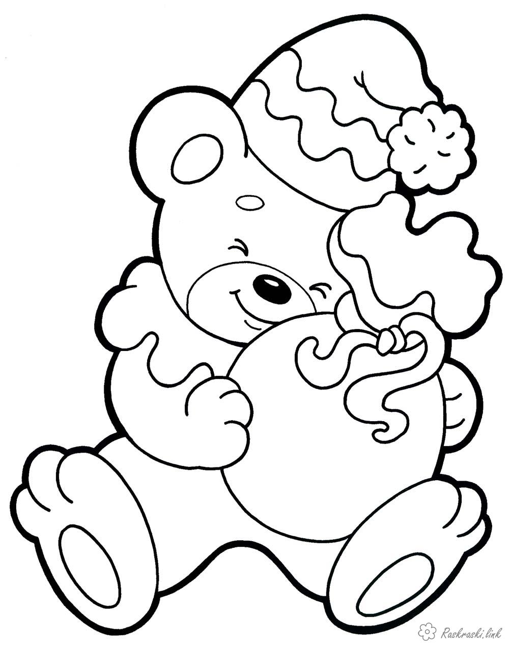 Раскраски новый год. Праздник. Раскрась красивую елку.        