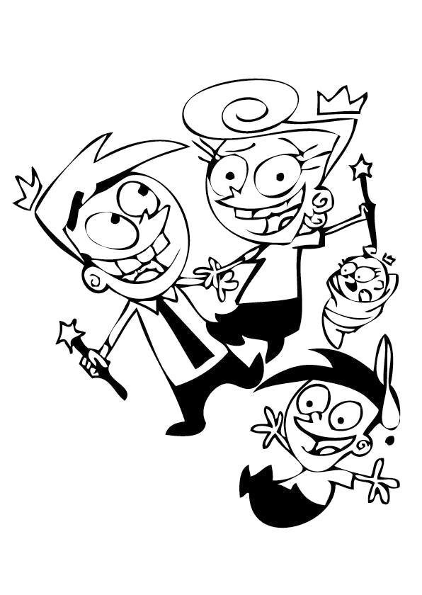 Раскраска для девочек. Раскраска волшебные покровители.      