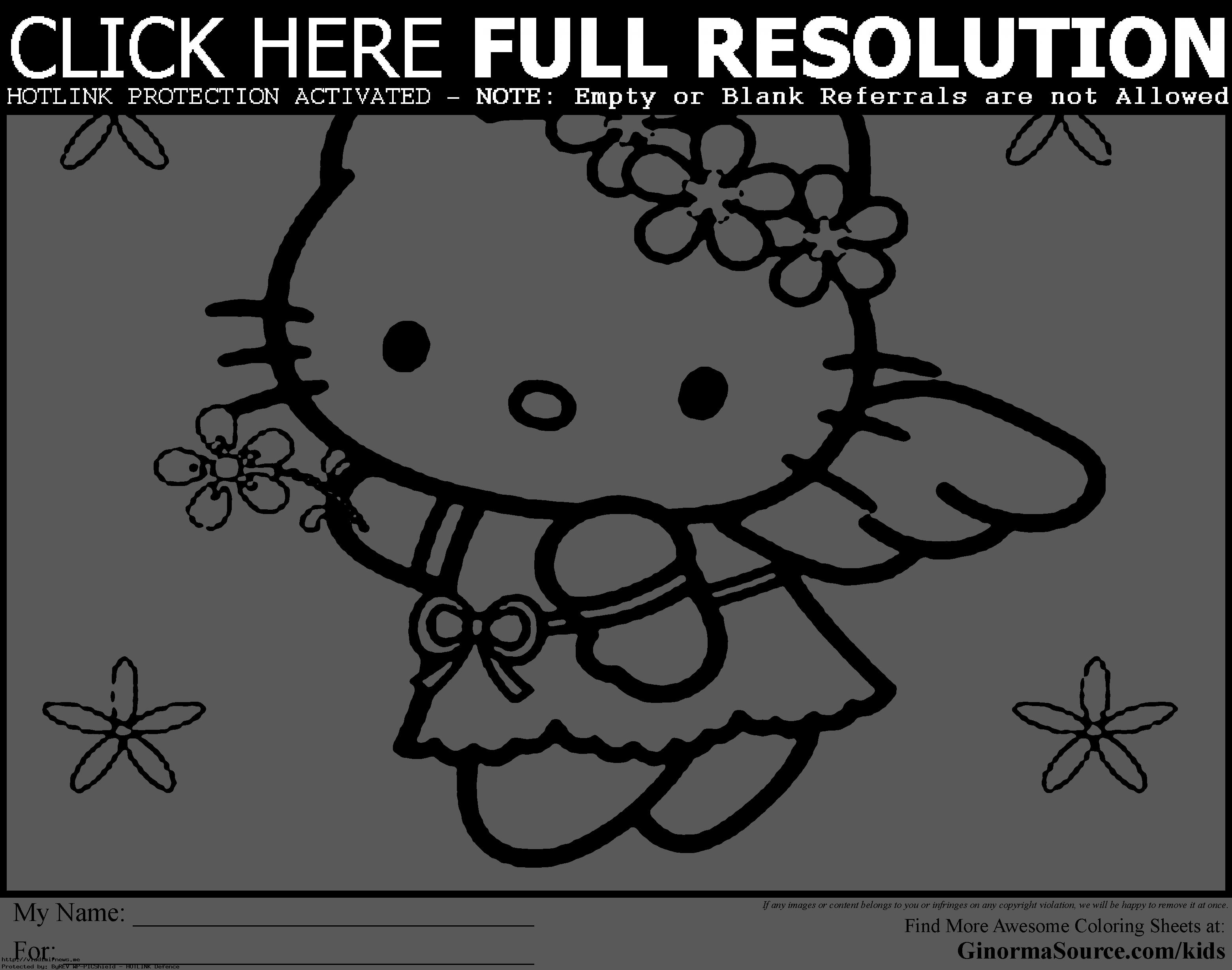 Раскраски для девочек про красивую и милую кошечку. Раскрась кошечку.