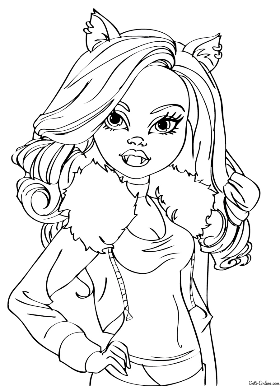 Раскраски для девочек Монстр Хай. Раскрась красивых Монстр Хай.