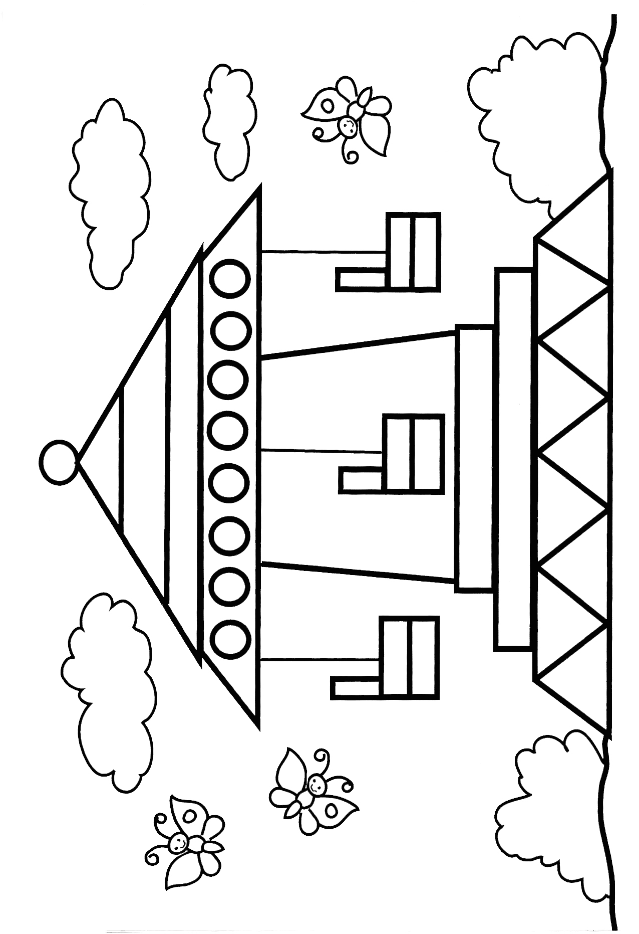 Раскраски аппликации для детей. Сделай поделку из бумаги.   