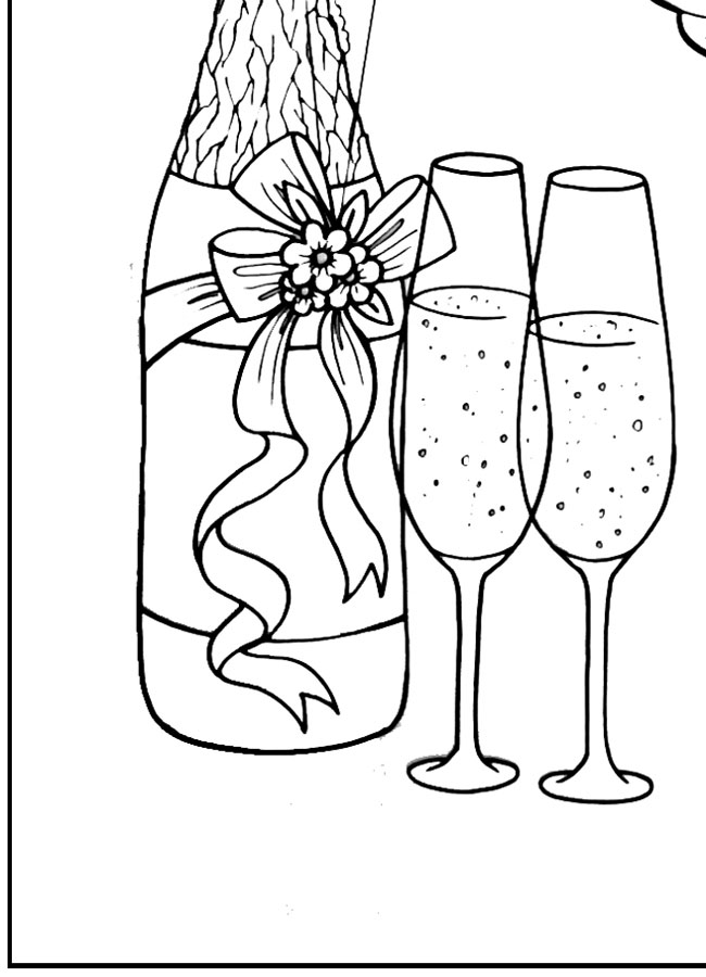 Раскраски про свадьбу для детей. Самый счастливый день.     