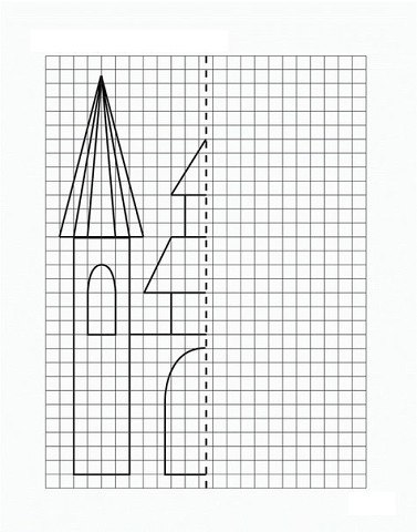 в категории представлены раскраски рисуем по клеточкам для детей.