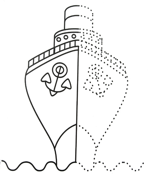 Необходимо дорисовать половину. Обучающая раскраска для детей. Половинка.