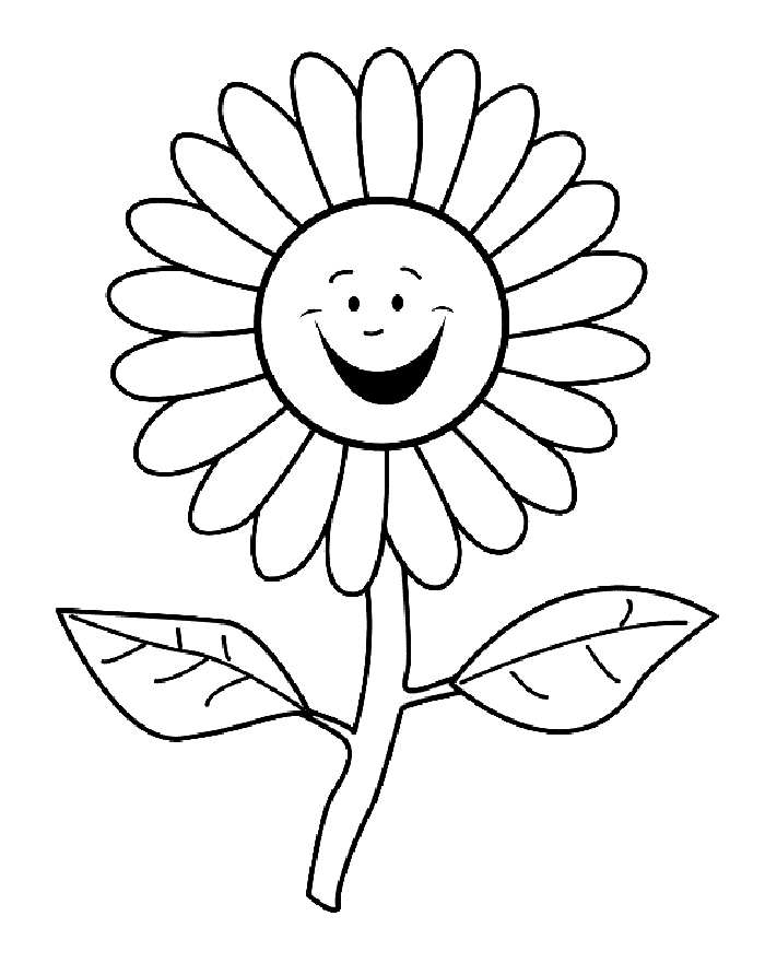 Раскраски для детей дошкольного возраста, изучаем цветы.    