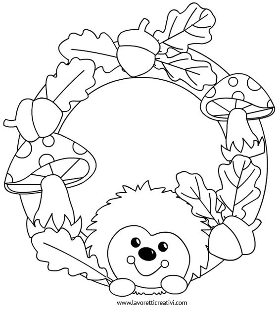 Раскраска про осенние поделки. Поделки из картона. Осенние поделки из листьев. 