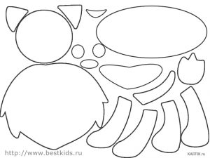 Раскраски аппликации для детей. Сделай поделку из бумаги.   