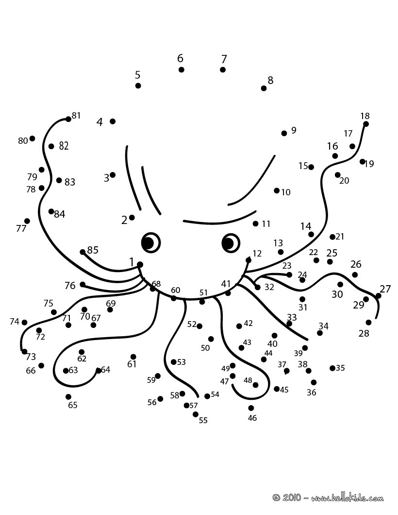 Раскраски для соединения по точкам