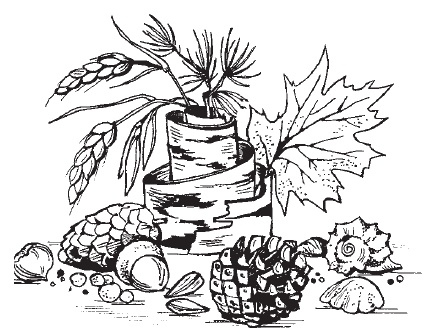 Раскраска про осенние поделки. Поделки из картона. Осенние поделки из листьев. 