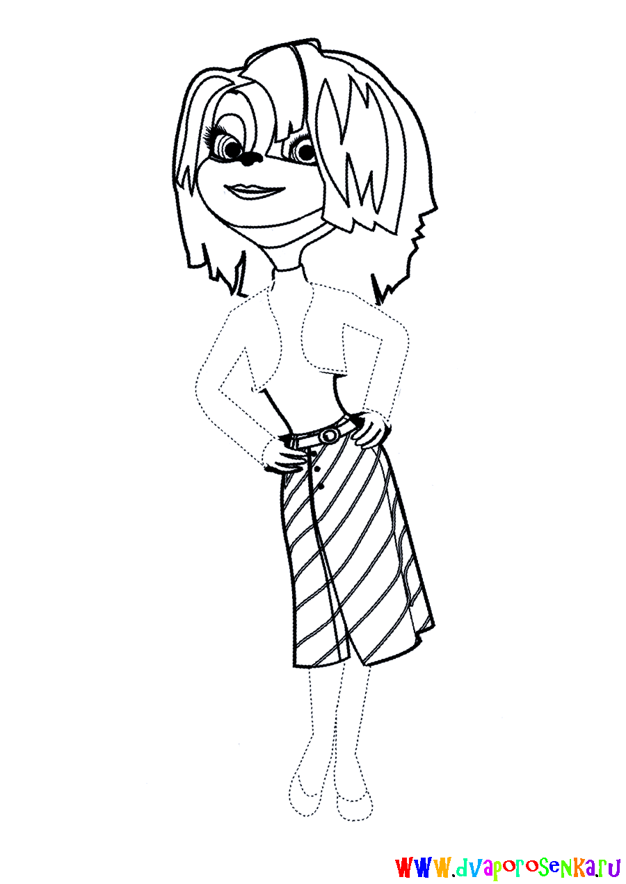 Раскраски для девочек Семья Барбоскиных. Мультфильм Барбоскины