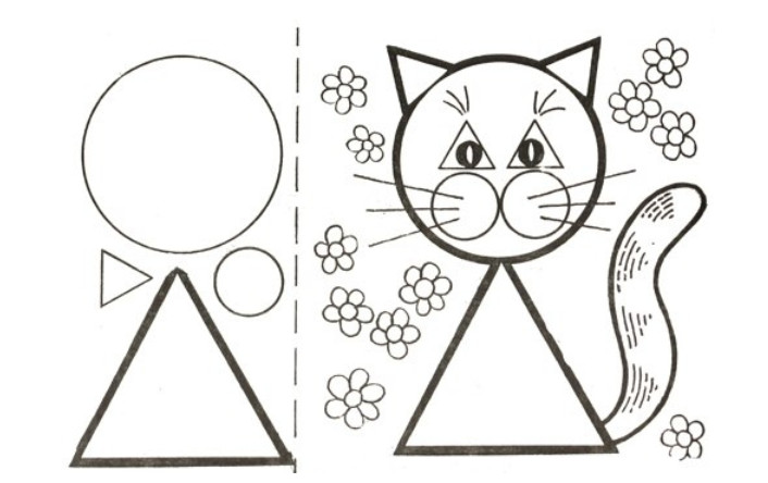 Раскраски геометрические фигуры. Детские раскраски для изучения геометрически...