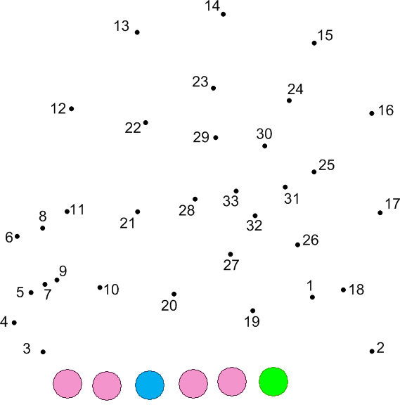 Обучающие раскраски соедини по точкам. Необходимо соединить по точкам цифры.