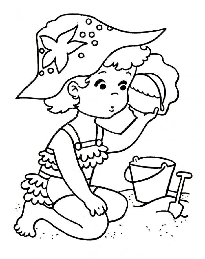 Раскраски про лето для детей. Летние каникулы. Каникулы летом.