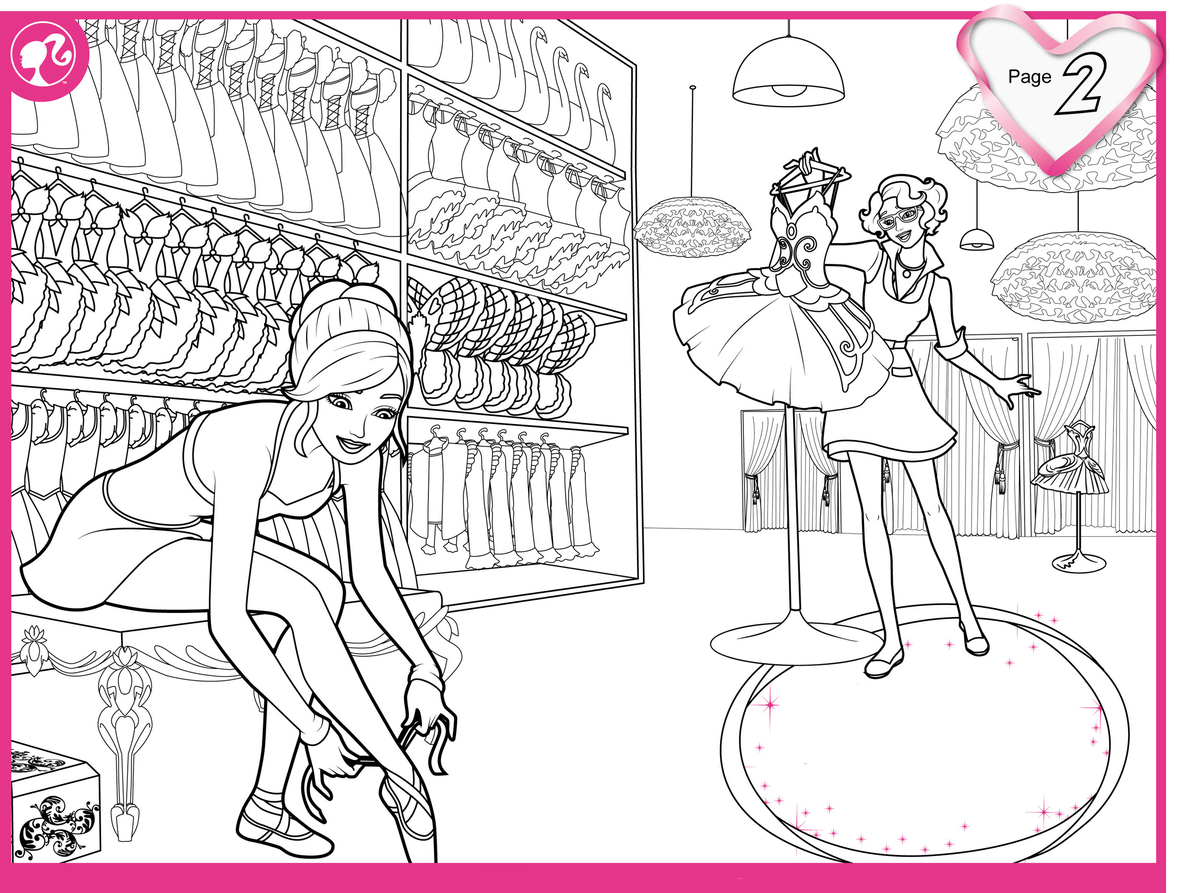 Раскраска барби для девочек. Куклы барби для маленьких принцесс.