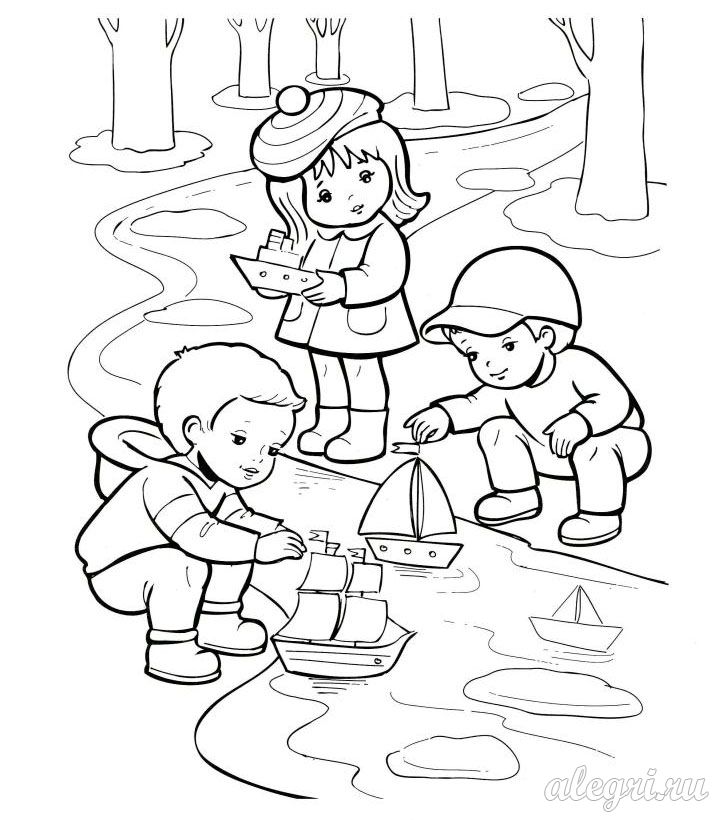 Раскраски времена года для детей и самых маленьких малышей. 