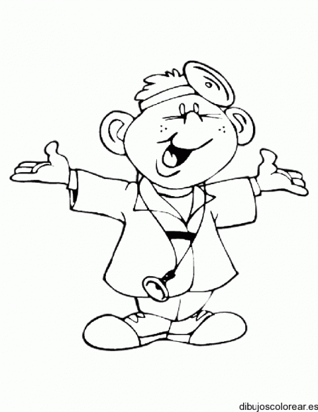 Раскраска для детей про врачей. День медика. Врачи          