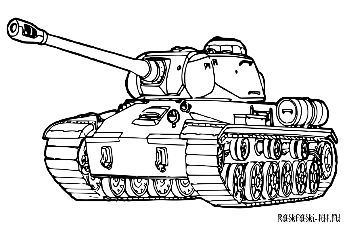 Раскраски танки. Разукрась танки. Большие и маленькие танки. 
