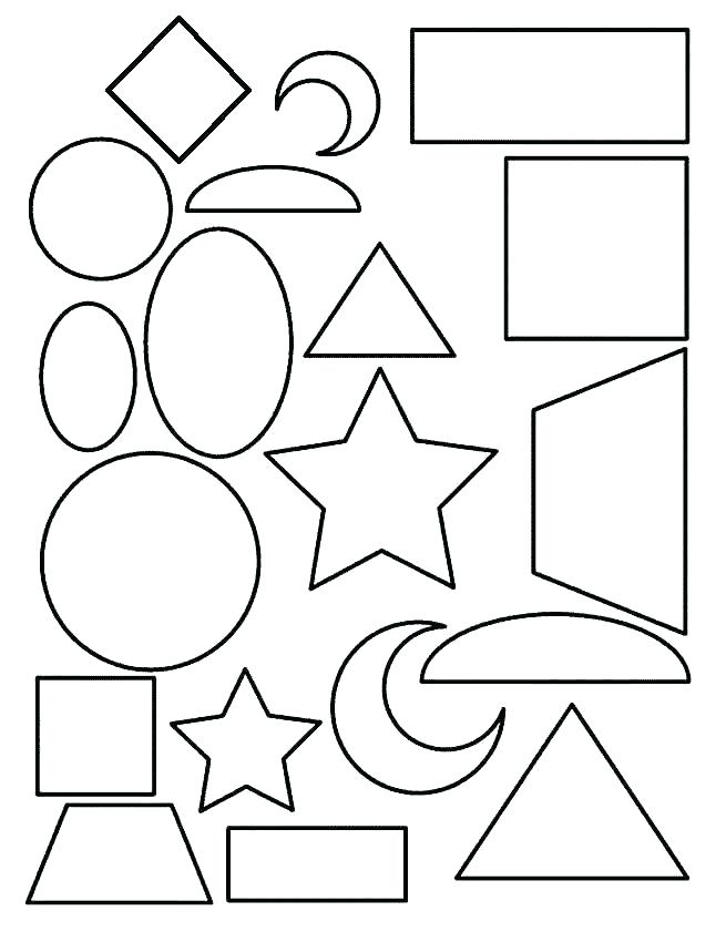 Раскраски составленные из геометрических фигур