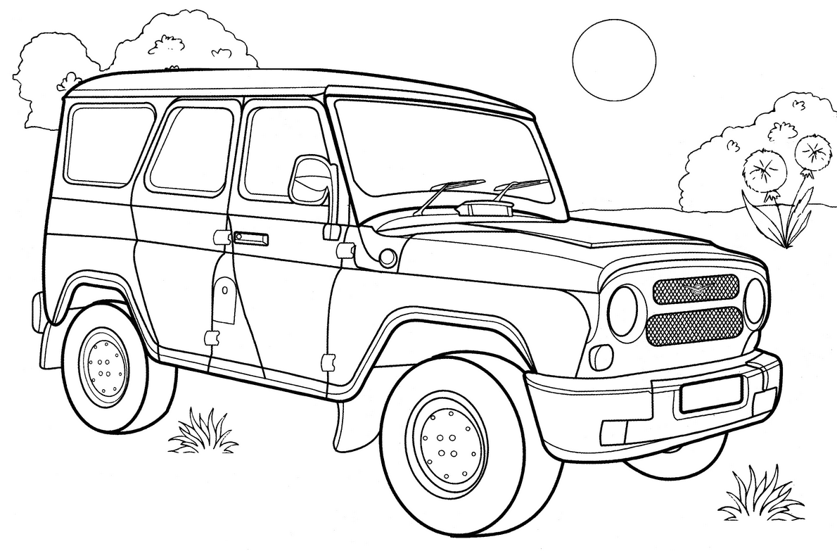 Раскраски автомобили.Раскраски для мальчиков. Легковые автомобили.
