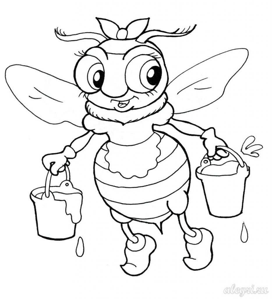Раскраски для детей насекомые которые живут у нас во дворе. 