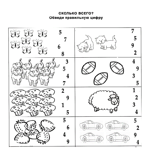 Необходимо раскрасить и запомнить картинки. Раскраски для детей.