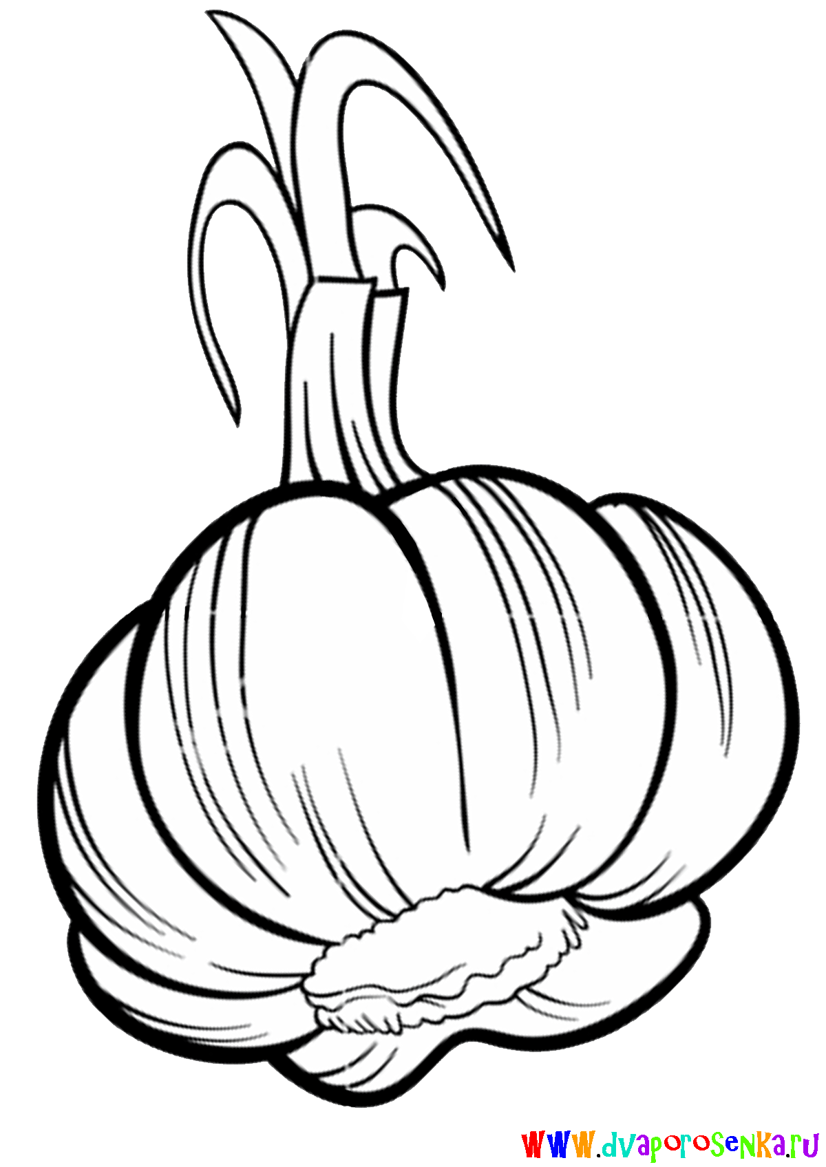 Изучаем овощи. Разукрась овощи. Раскраска для детей про овощи.