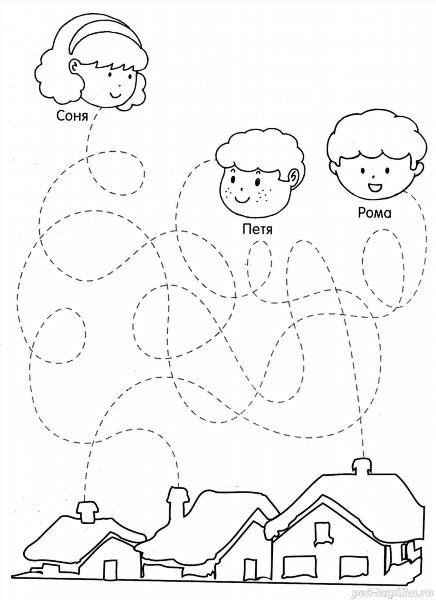Раскраска путаница и волшебные линии. Раскраска для дошкольников.