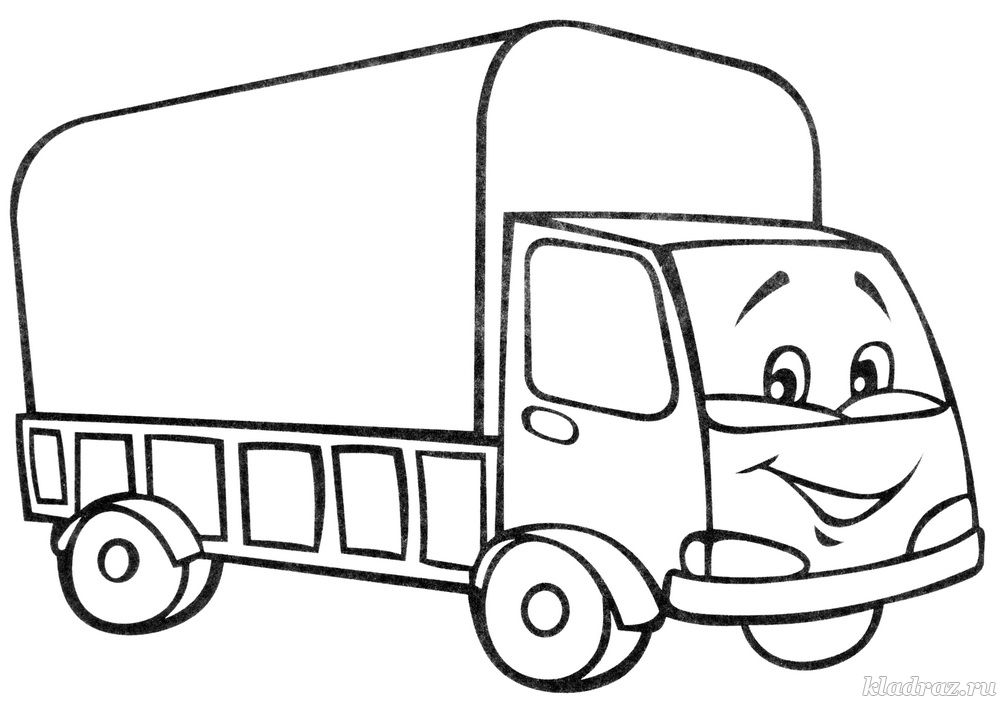 Раскраски грузовые машины для мальчиков. Раскрась грузовики.