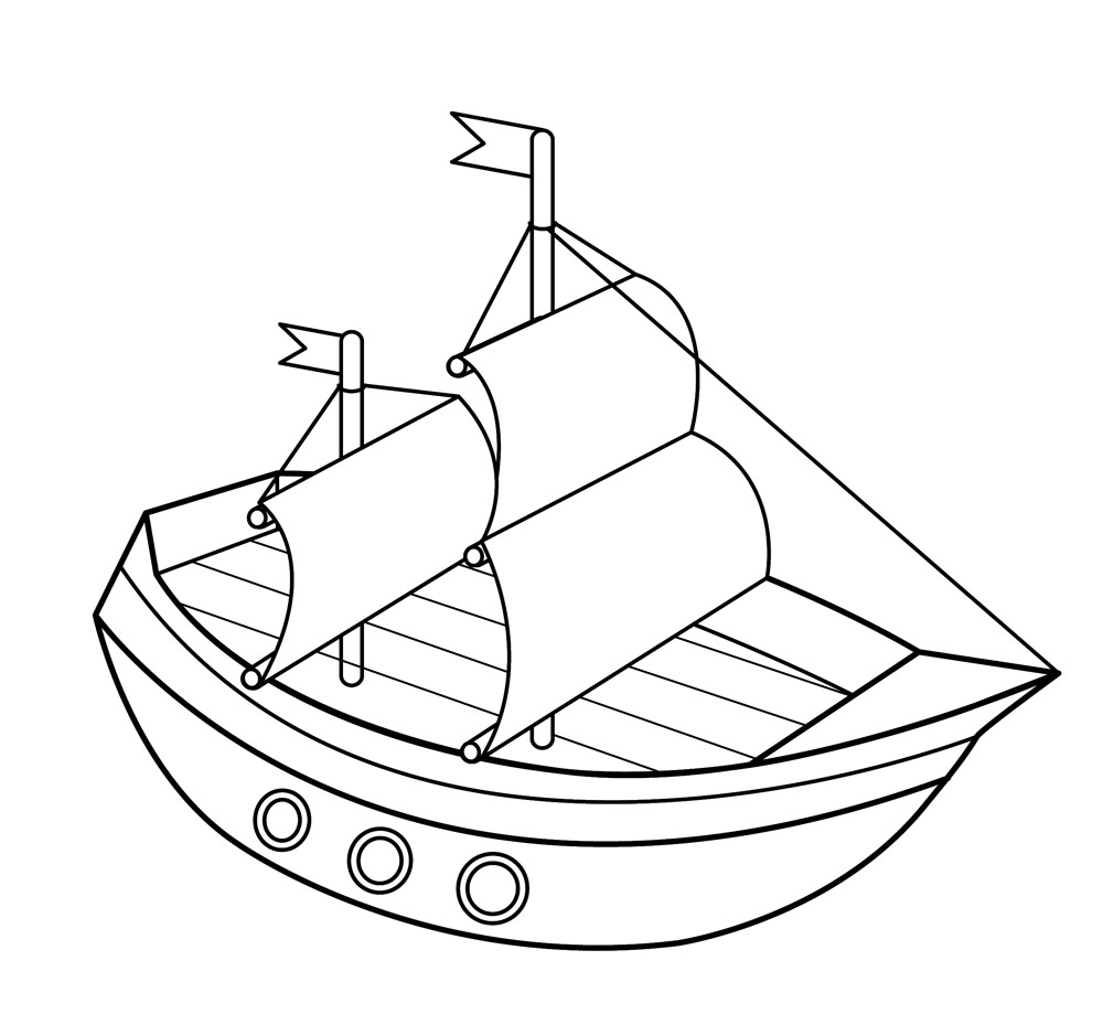 Раскраски для мальчиков. Раскрась корабли. Кораблики. Море. 