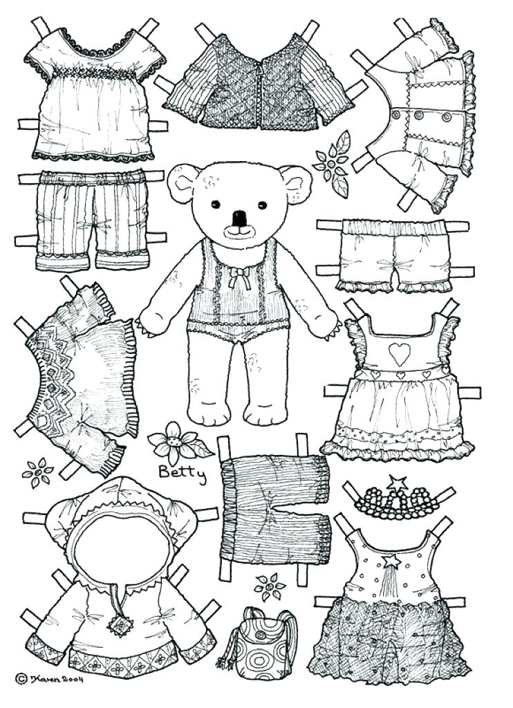 Вырежи одежду раскрась и одень куклу