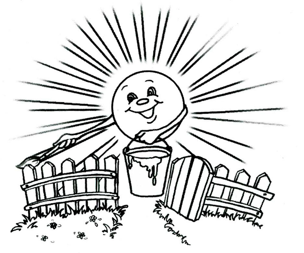Раскраски про лето для детей. Летние каникулы. Каникулы летом.