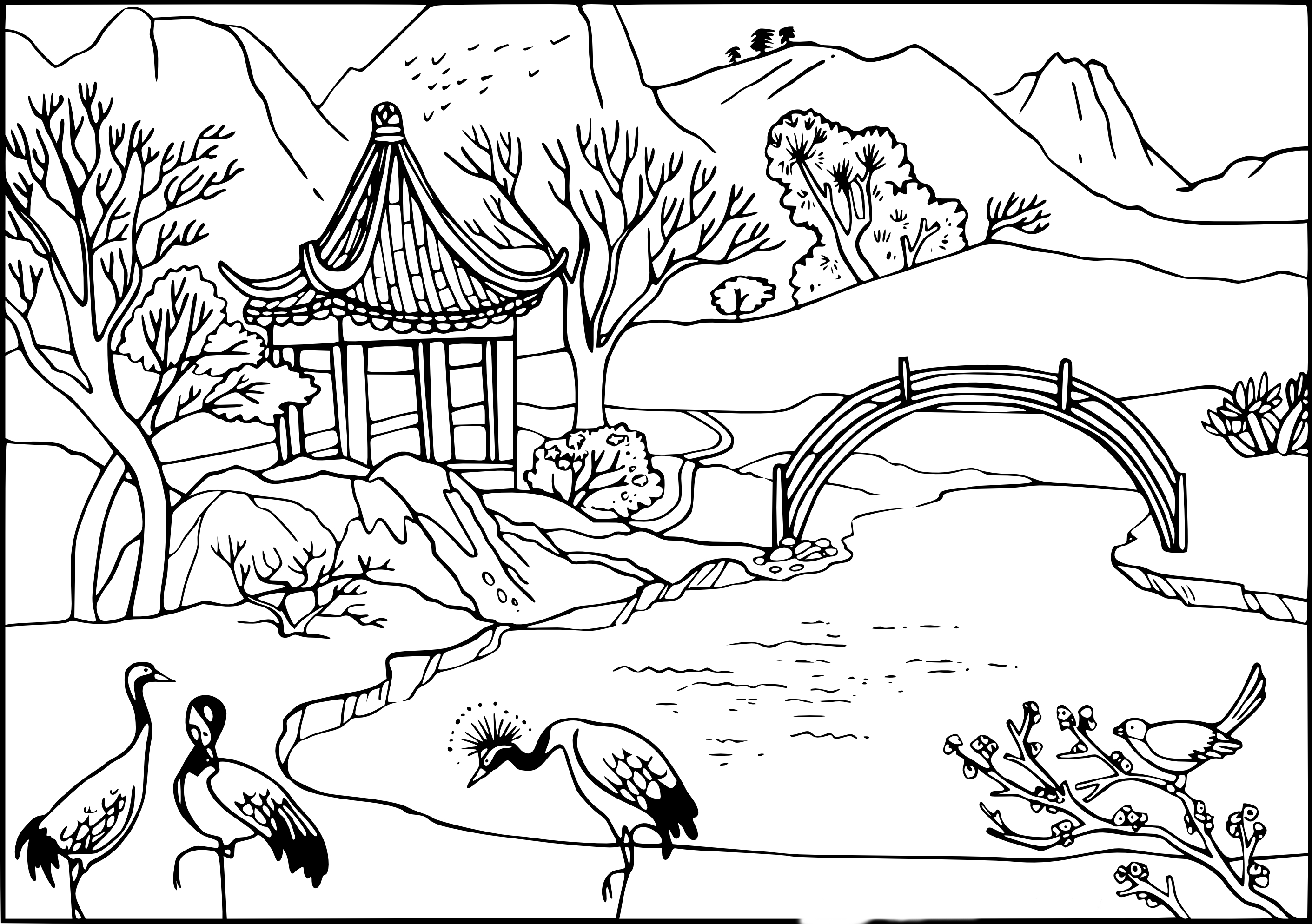 Природа вокруг нас. Раскрась красивую природу которая окружает нас.