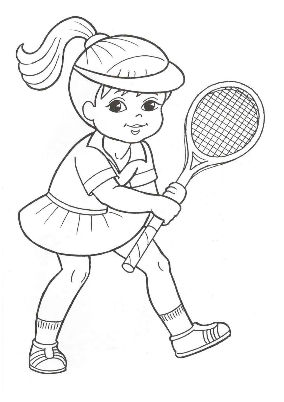 Раскраска физкультура и спорт