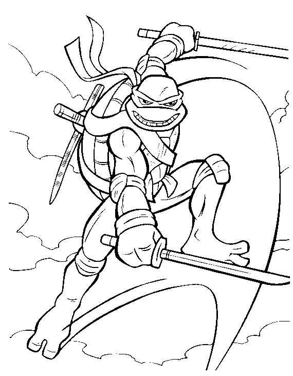 Раскраски Черепашки ниндзя