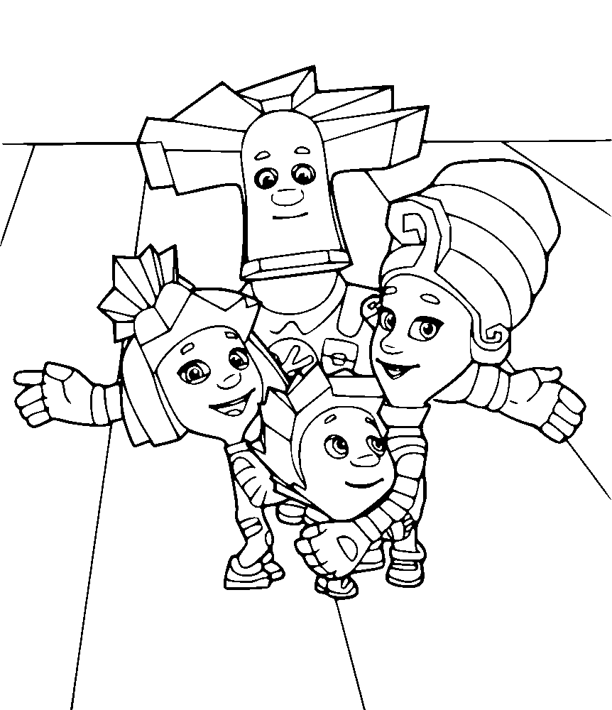 Раскраски Фиксики.