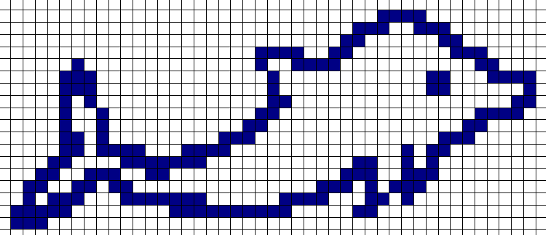 Раскраски рисуем по клеточкам