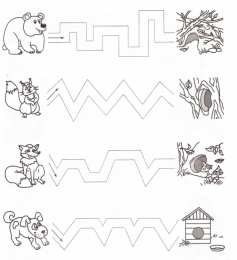 Раскраски Кто Где Живет Раскрась и расскажи где живут животные. Обучающая раскраска .