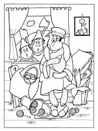 Раскраски Красная Шапочка Раскраска Красная Шапочка для девочек. Раскрась всех героев 