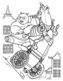 Раскраски Кунг Фу Панда Раскраска для детей Кунг Фу Панда. Раскрась панду.           