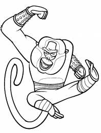 Раскраски Кунг Фу Панда Раскраска для детей Кунг Фу Панда. Раскрась панду.           