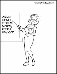 Раскраски День Учителя День учителя - светлый праздник. Первые учителя в нашей школе. 