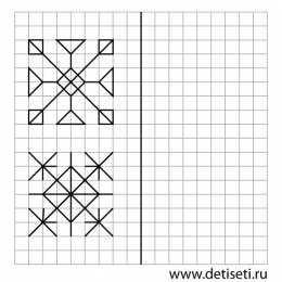 Раскраски повтори узор Детские раскраски повтори узор. Раскрась и повтори узор для детей.