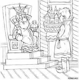 Раскраска Царевна Лягушка Раскраска для девочек про Царевну Лягушку.                  