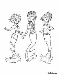 Раскраски Русалки Раскраски для девочек Русалки. Русалка Ариель. Подводный мир.