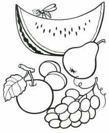 Раскраски фрукты раскраски для детей фрукты. Раскраски для детского сада.    