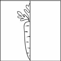 Раскраски дорисуй половинку Необходимо дорисовать половину. Обучающая раскраска для детей. Половинка.