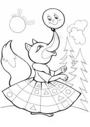 Раскраска Колобок Раскраски из сказки колобок