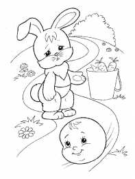 Раскраска Колобок Раскраска Колобок для детей. Колобок катиться по лесу)      