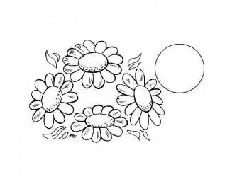 Раскраски цветы Раскраски для детей дошкольного возраста, изучаем цветы.    