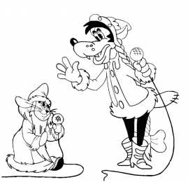 Раскраски Ну Погоди Раскраски для детей по мультфильму ну Погоди. Заяц и Волк.  